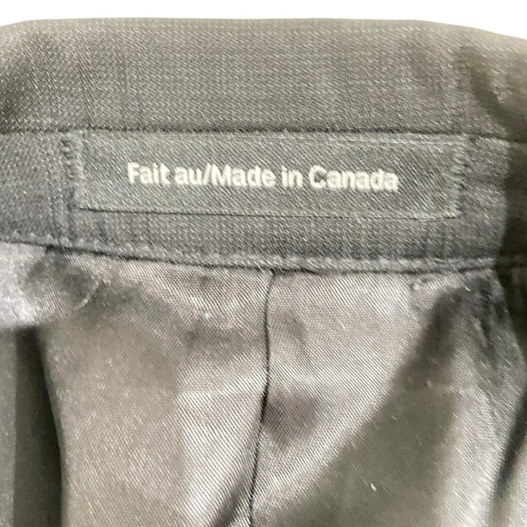 Men’s Kenneth Cole Reaction virgin wool navy tonal plaid two button jacket 40R - Picture 5 of 8